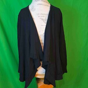 Hot‎ Topic Womens Black Open Front Draped Ouija Board Cardigan Medium Halloween